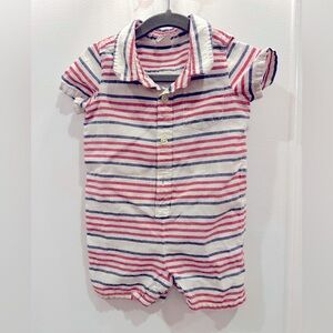 Gap striped romper size 12-18m